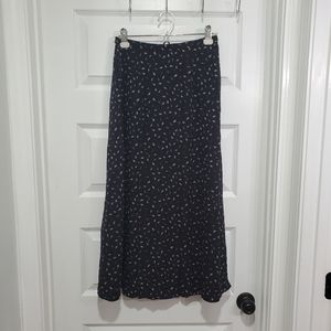 Talbots silk black and purple size 6 skirt